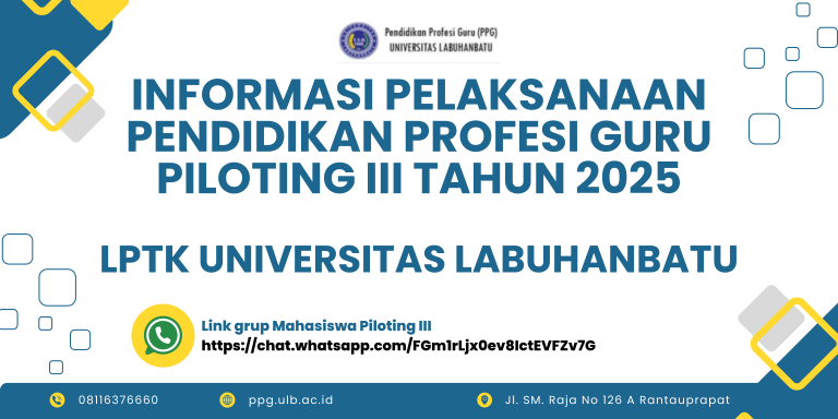 INFORMASI PERSYARATAN LAPOR DIRI PESERTA PPG GURU TERTENTU TAHAP III TAHUN 2025